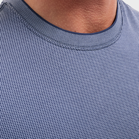 Micro Geometric Jacquard T-Shirt