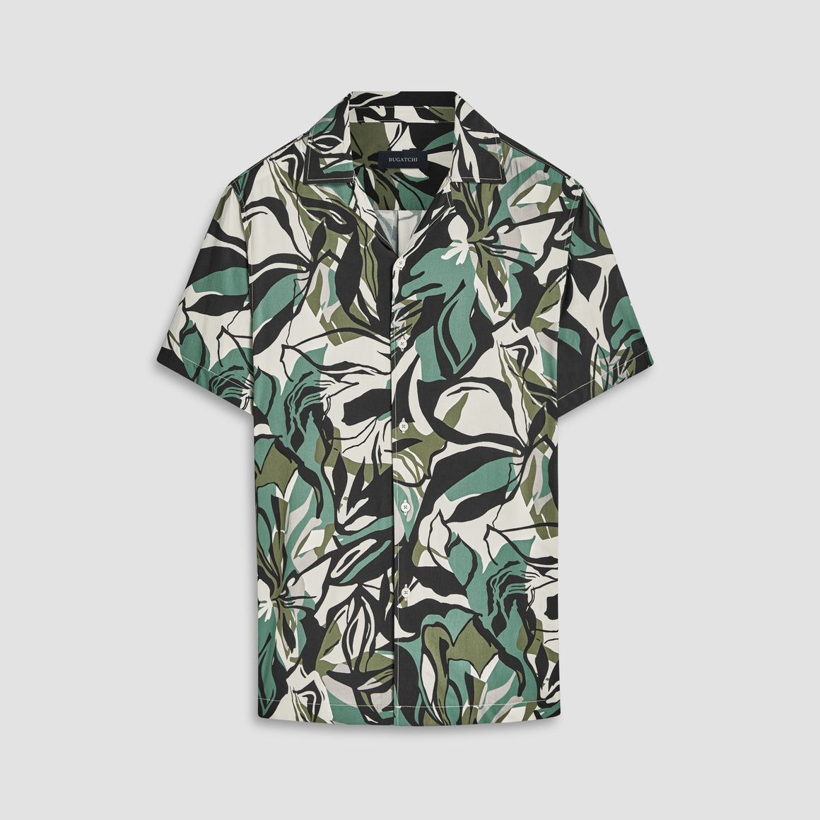 Jackson Leaf Print Short Sleeve Shirt