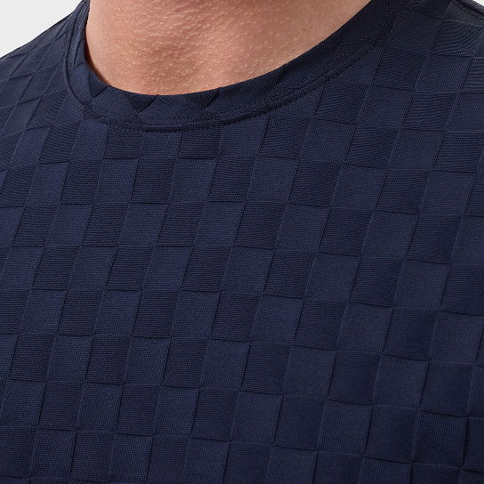 Checkboard Jacquard T-Shirt