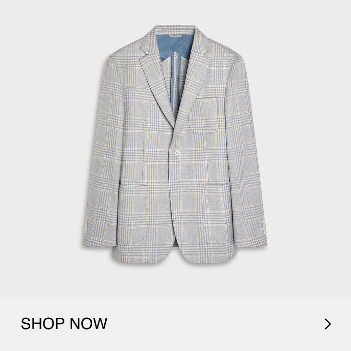 Plaid Wool Blazer
