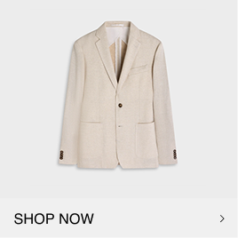 Herringbone Two-Button Blazer