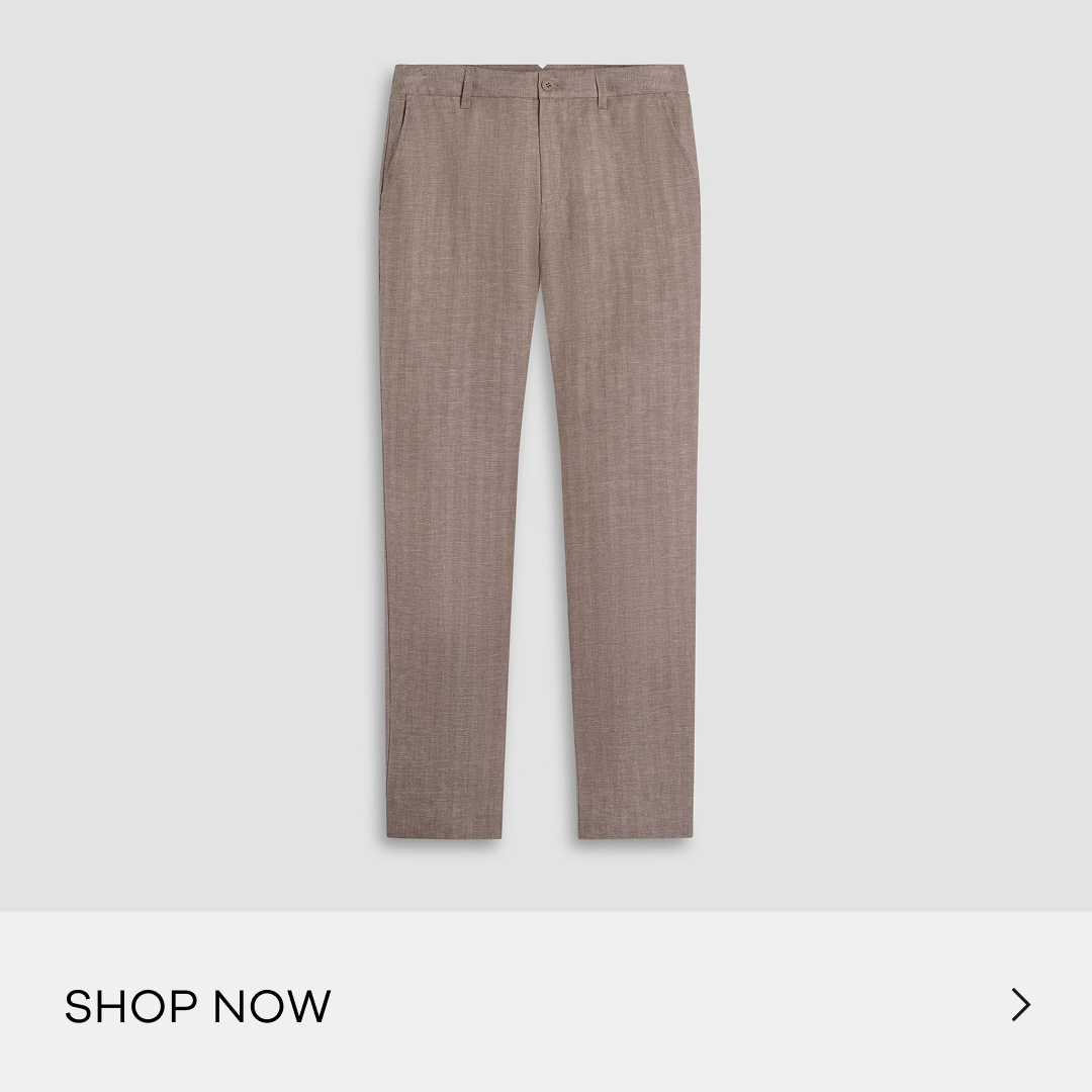 Herringbone Linen Pants