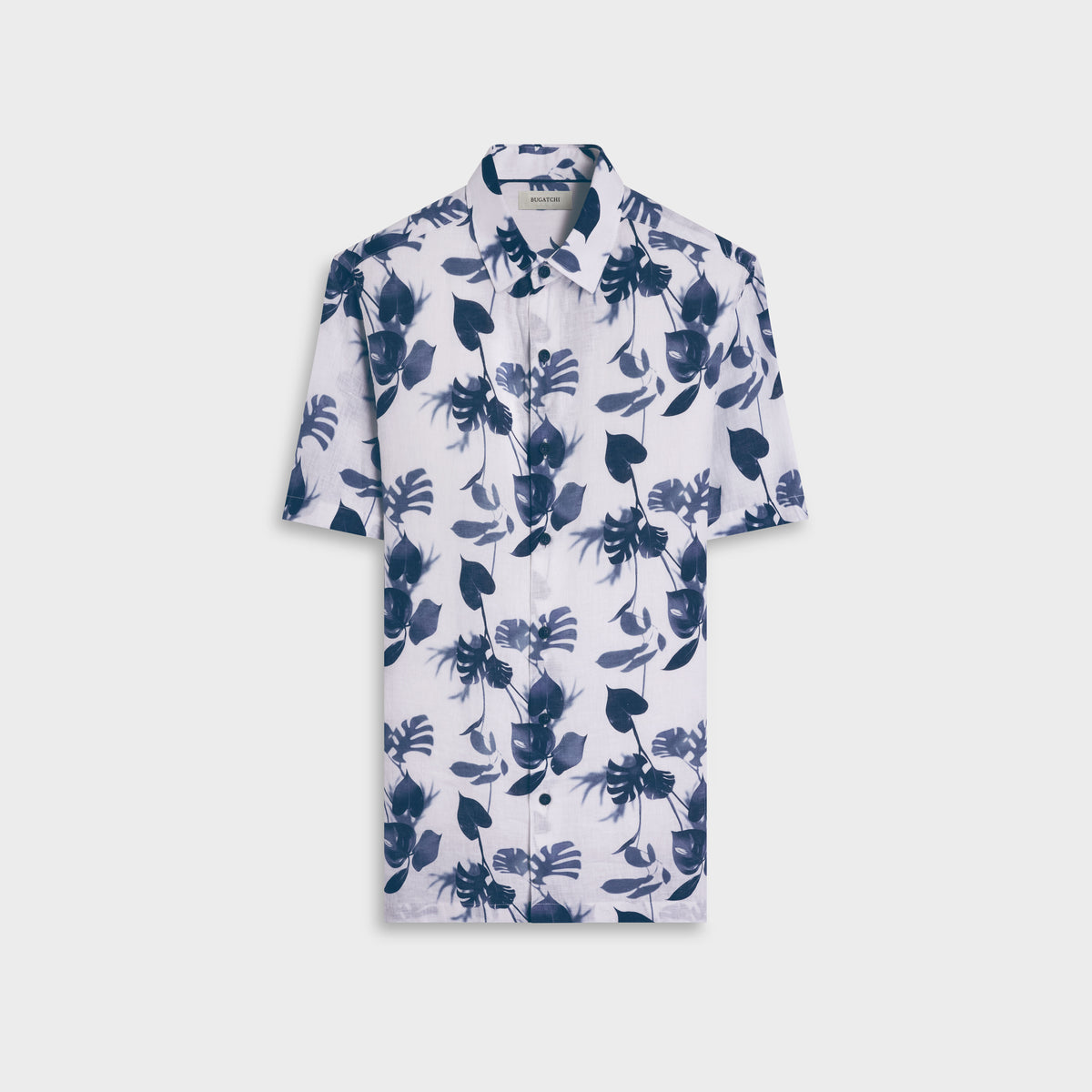 Vero Leaf Print Short-Sleeve Shirt
