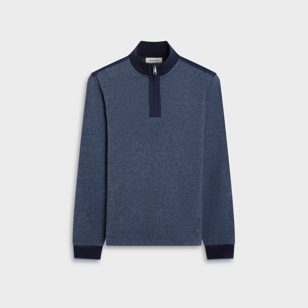 Houndstooth Quarter-Zip Pullover