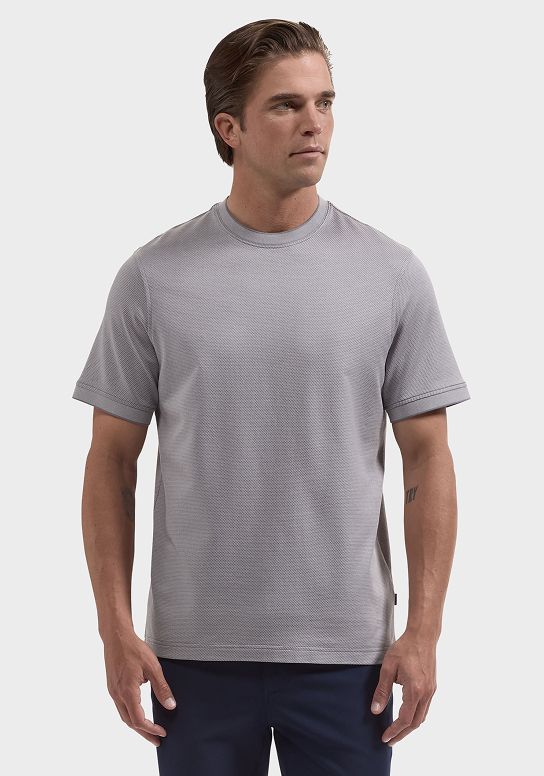 Micro Geometric Jacquard T-Shirt