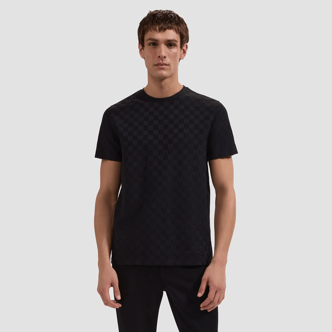 Checkboard Jacquard T-Shirt
