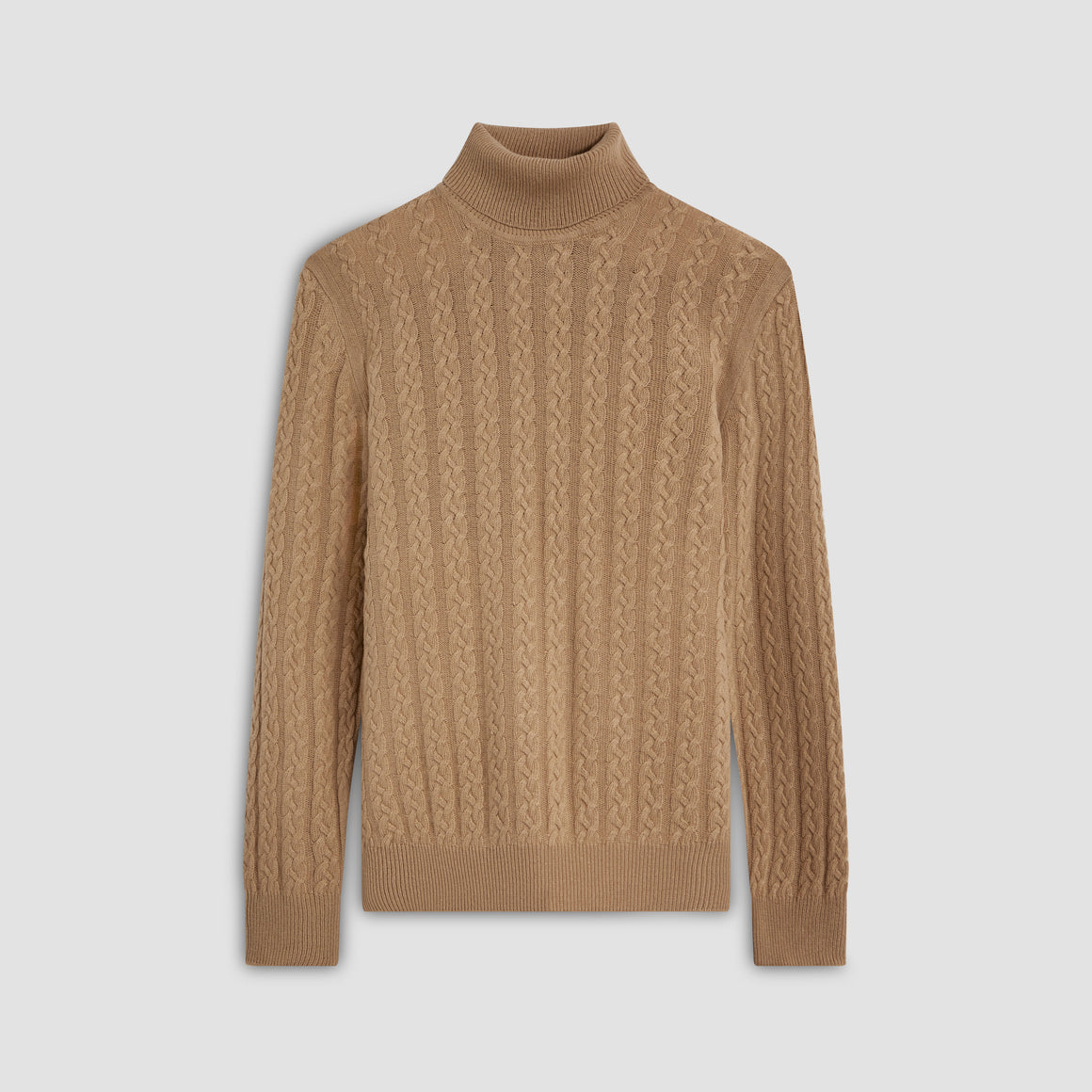 Solid Cable Turtle Neck Sweater