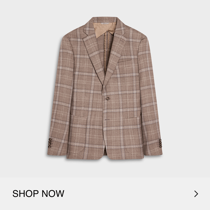 Plaid Wool Blazer