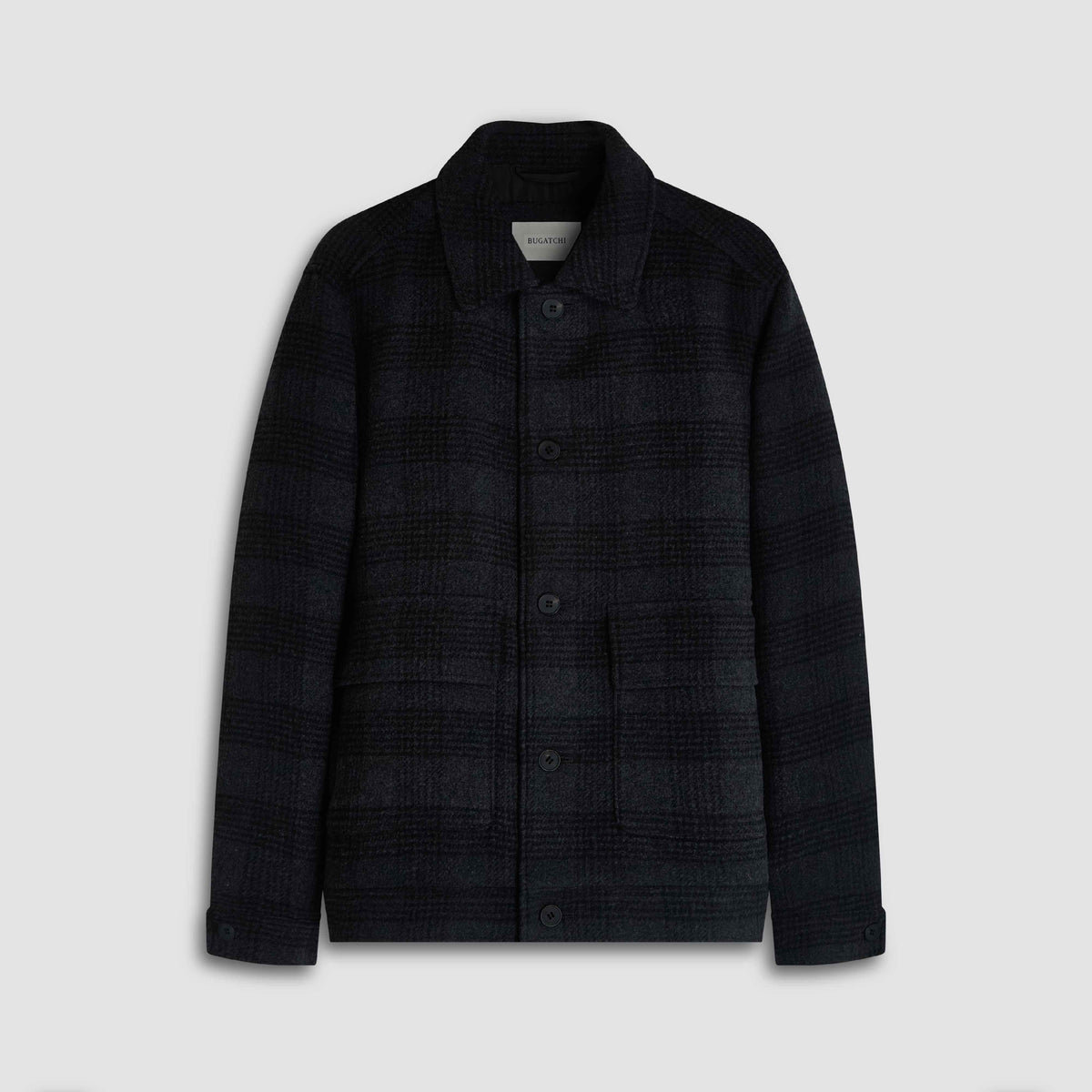 Glen Plaid Blouson Jacket