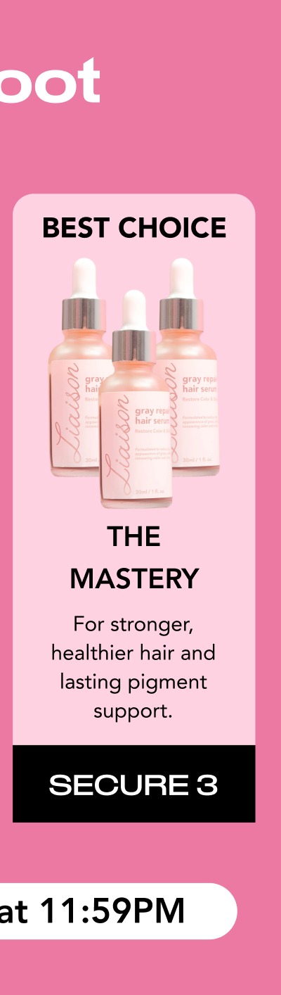 The Mastery-For stronger, healthier hair and lasting pigment support.