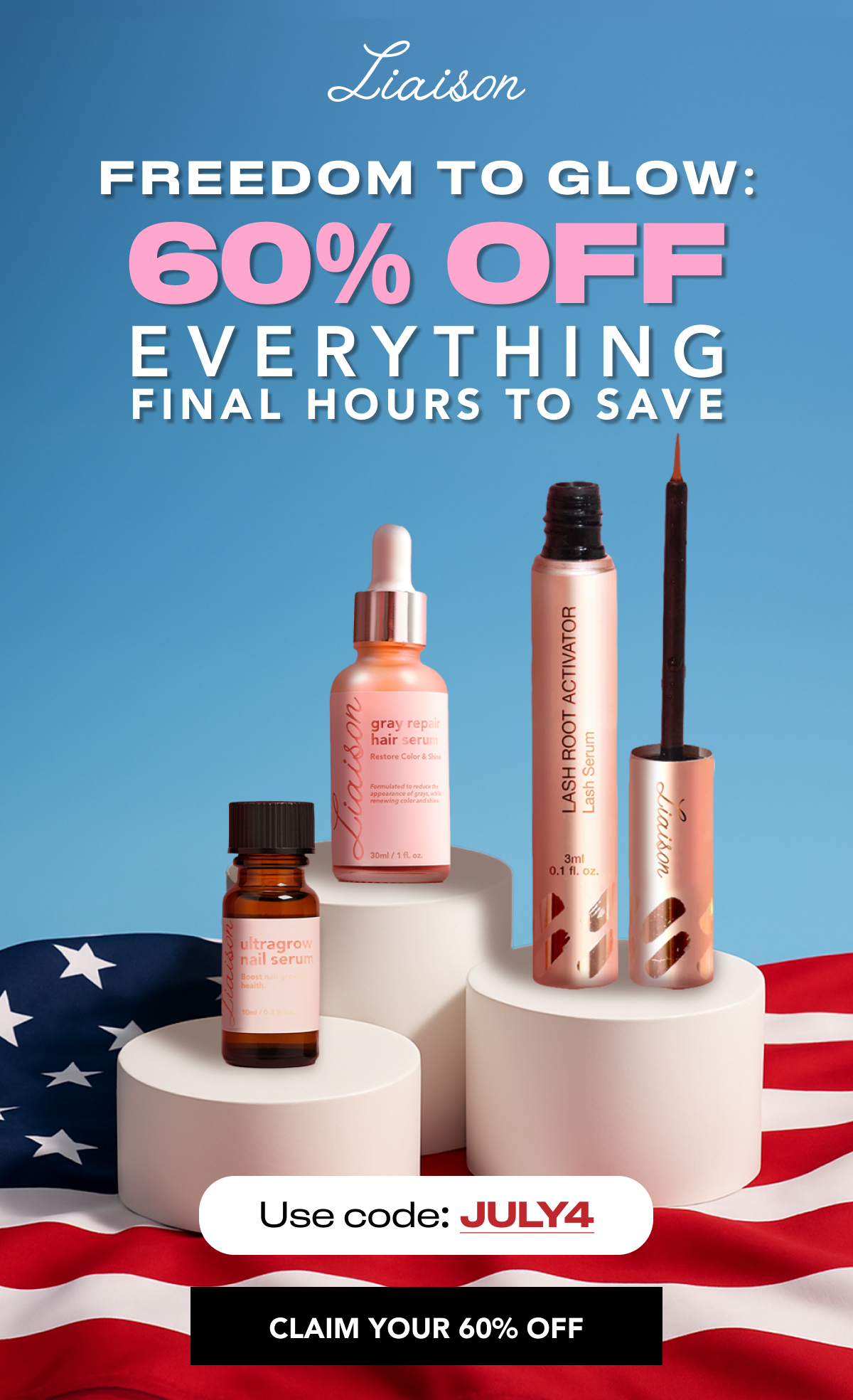 Freedom To Glow: 60% OFF Everyrthing Final Hours To Save