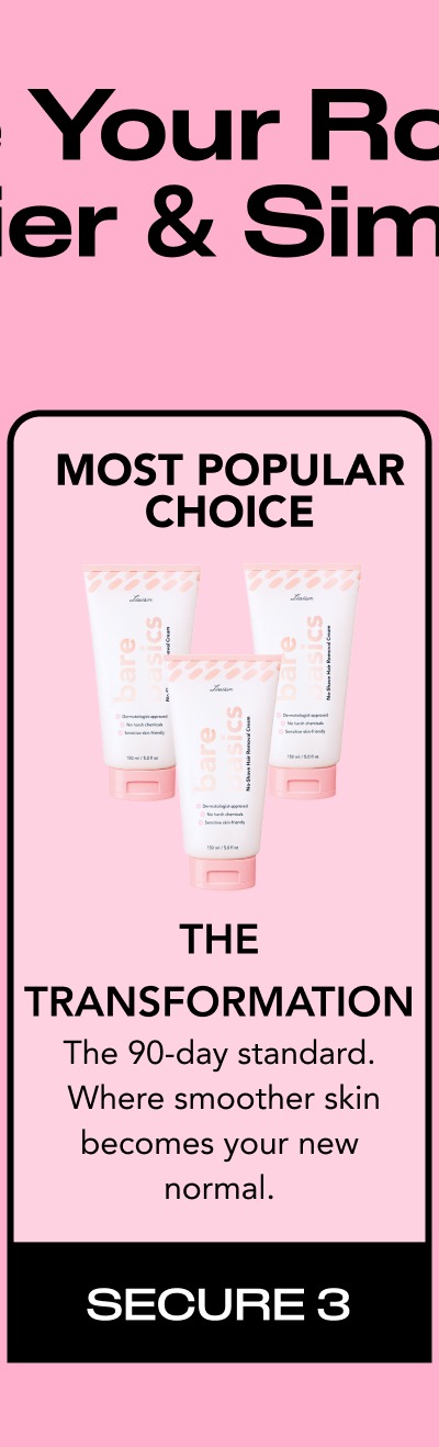 The Transformation- The 90-day standard.  Where smoother skin becomes your new normal.