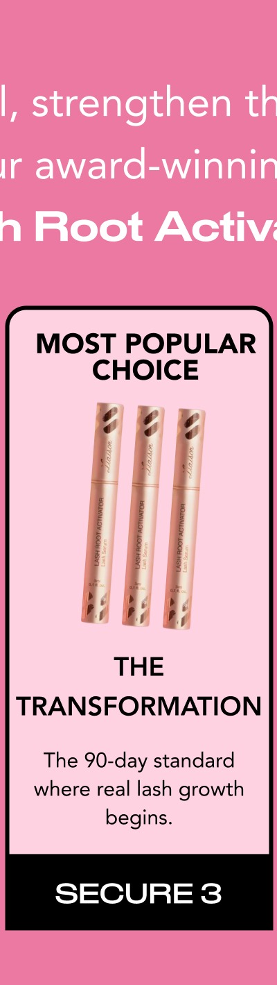 The Transformation- The 90-day standard where real lash growth begins.