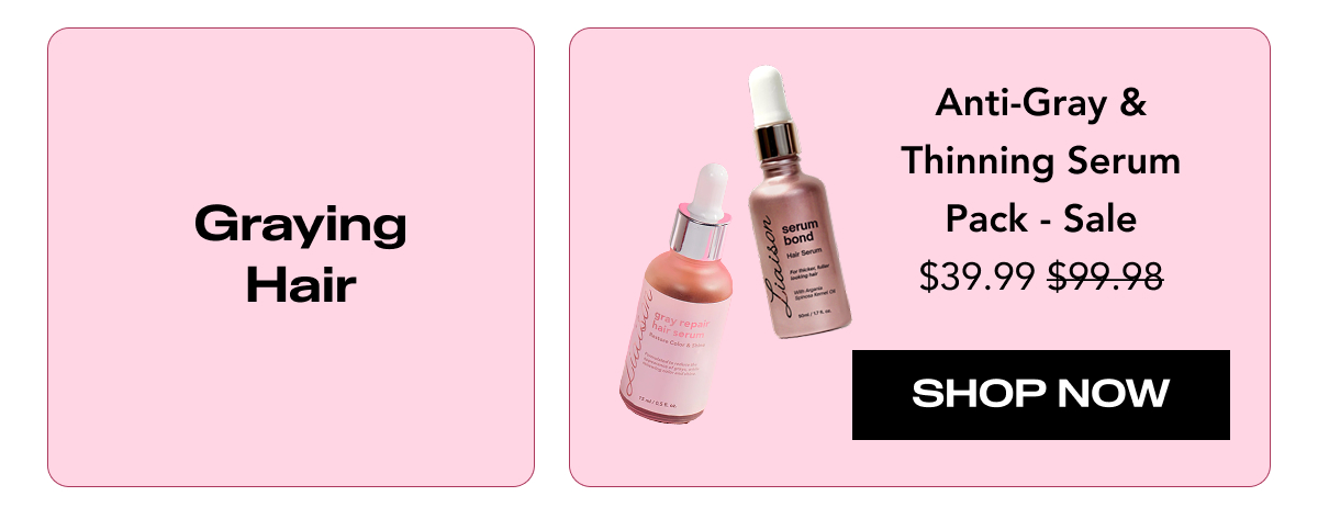 Anti-Gray & Thinning Serum Pack - Sale