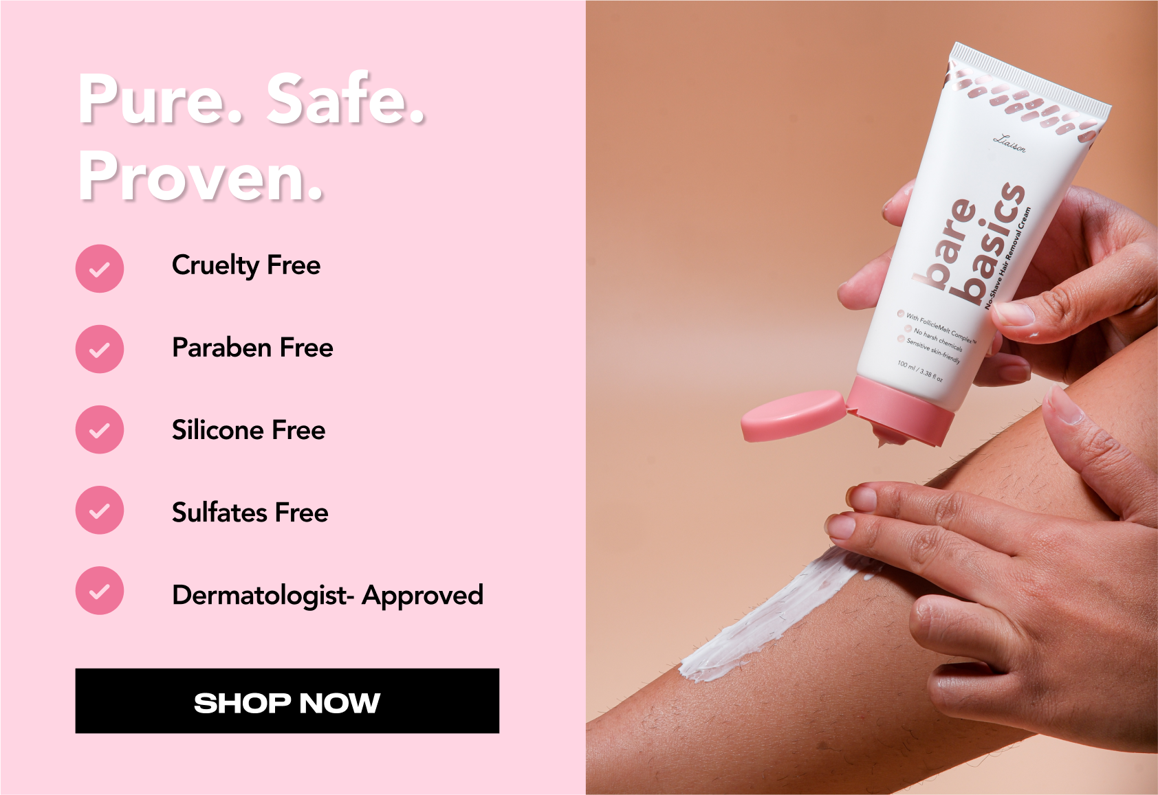 Bare Basics No Shave Hair Removal Cream