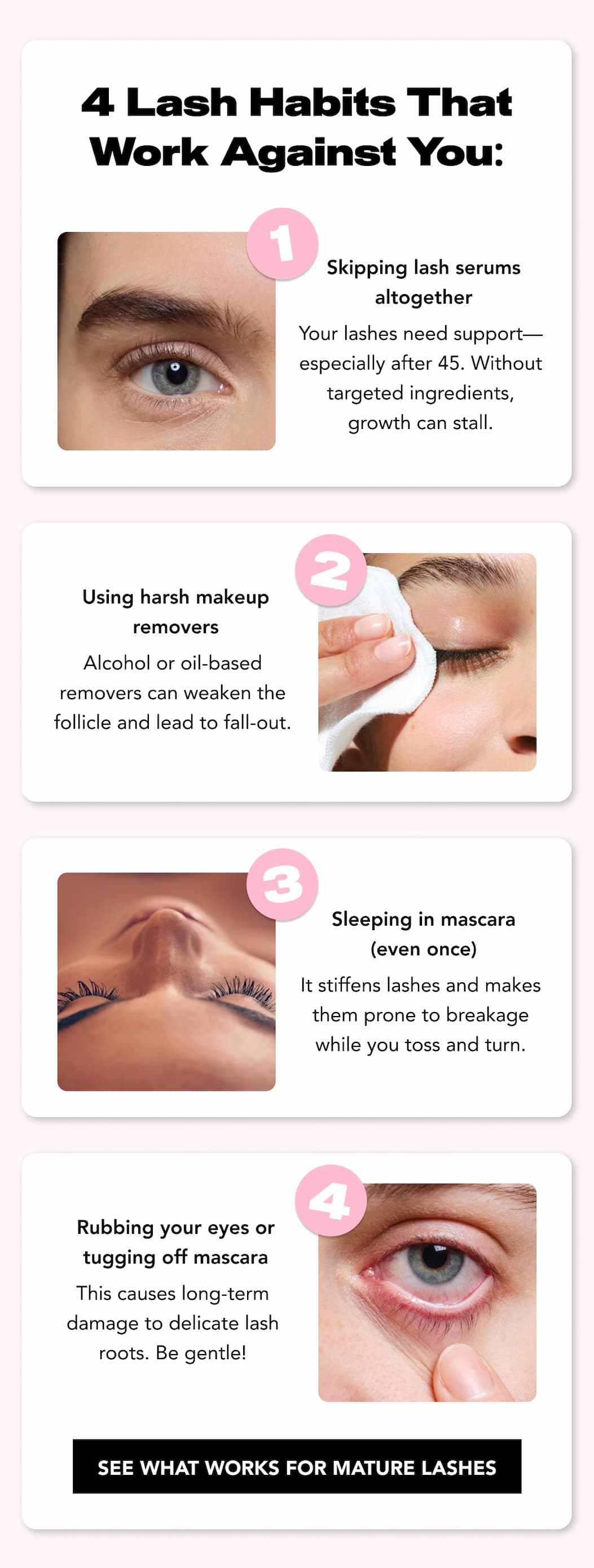 SEE WHAT WORKS FOR MATURE LASHES