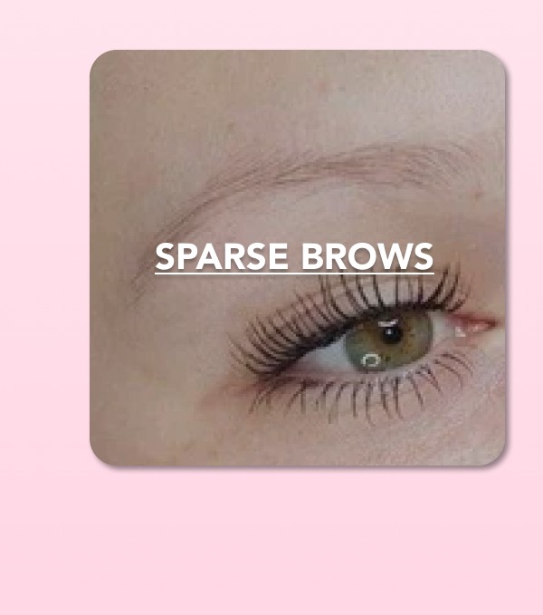 SPARSE BROWS