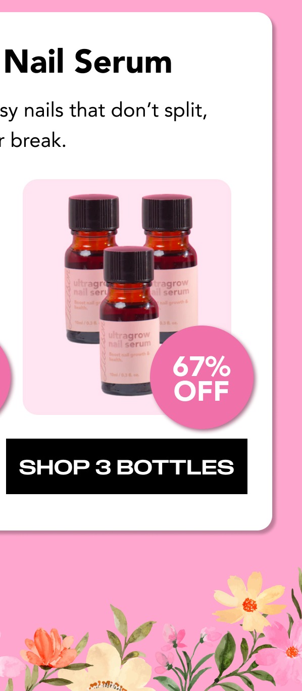 UltraGrow Nail Serum- 3 Bottles