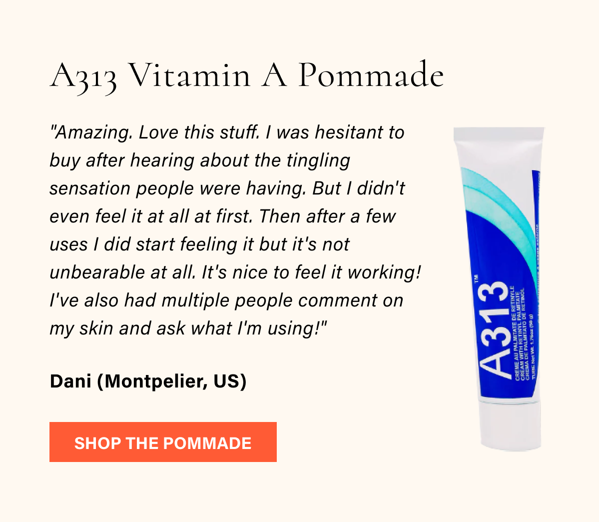 A313 Vitamin A Pommade