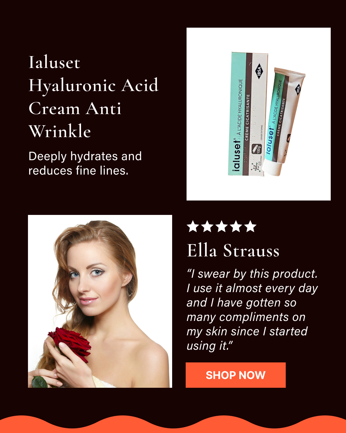 Ialuset Hyaluronic Acid Cream Anti Wrinkle 