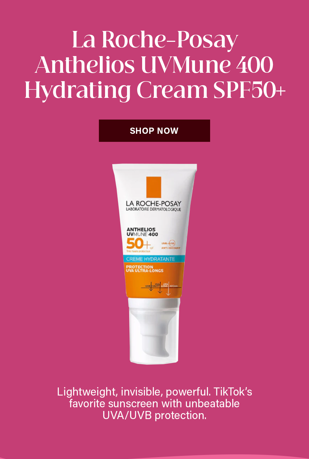 La Roche-Posay Anthelios UVMune 400 Hydrating Cream SPF50+