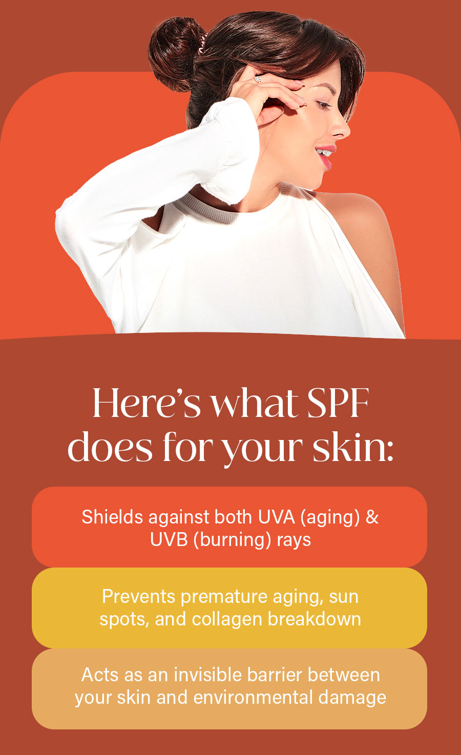 Here's what SPF does for your skin: