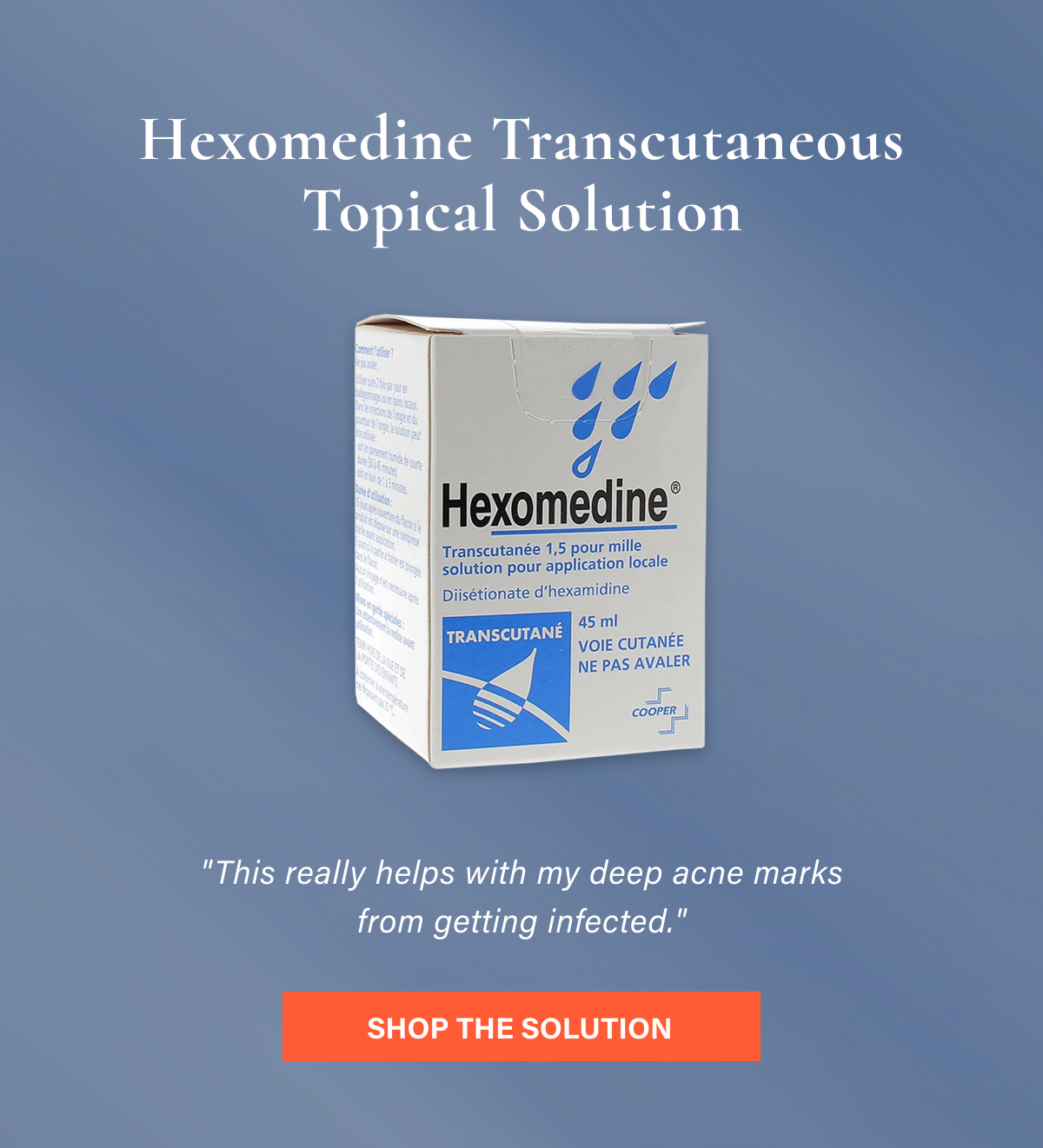 Hexomedine Transcutaneous Topical Solution
