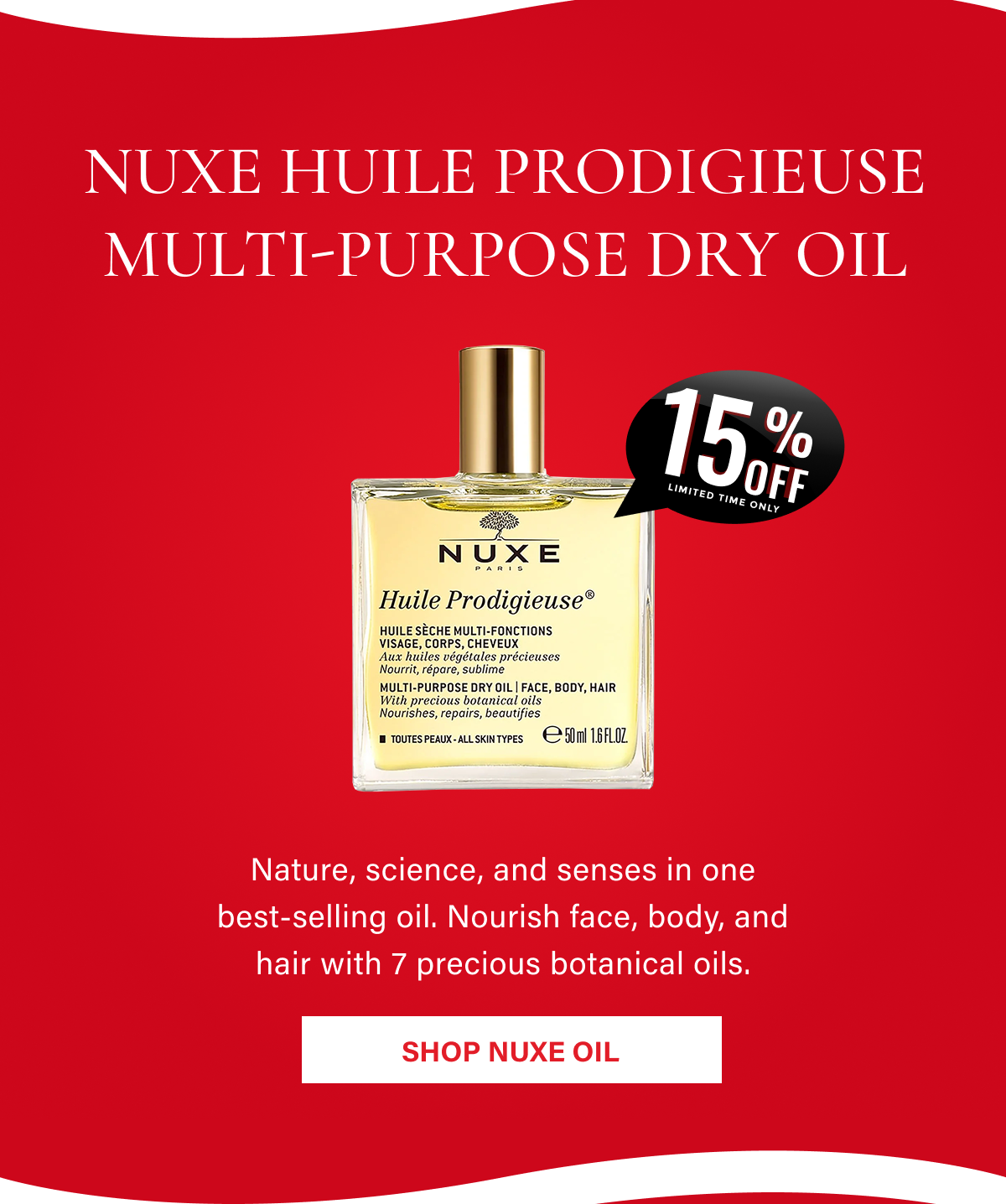 Nuxe Huile Prodigieuse Multi-Purpose Dry Oil