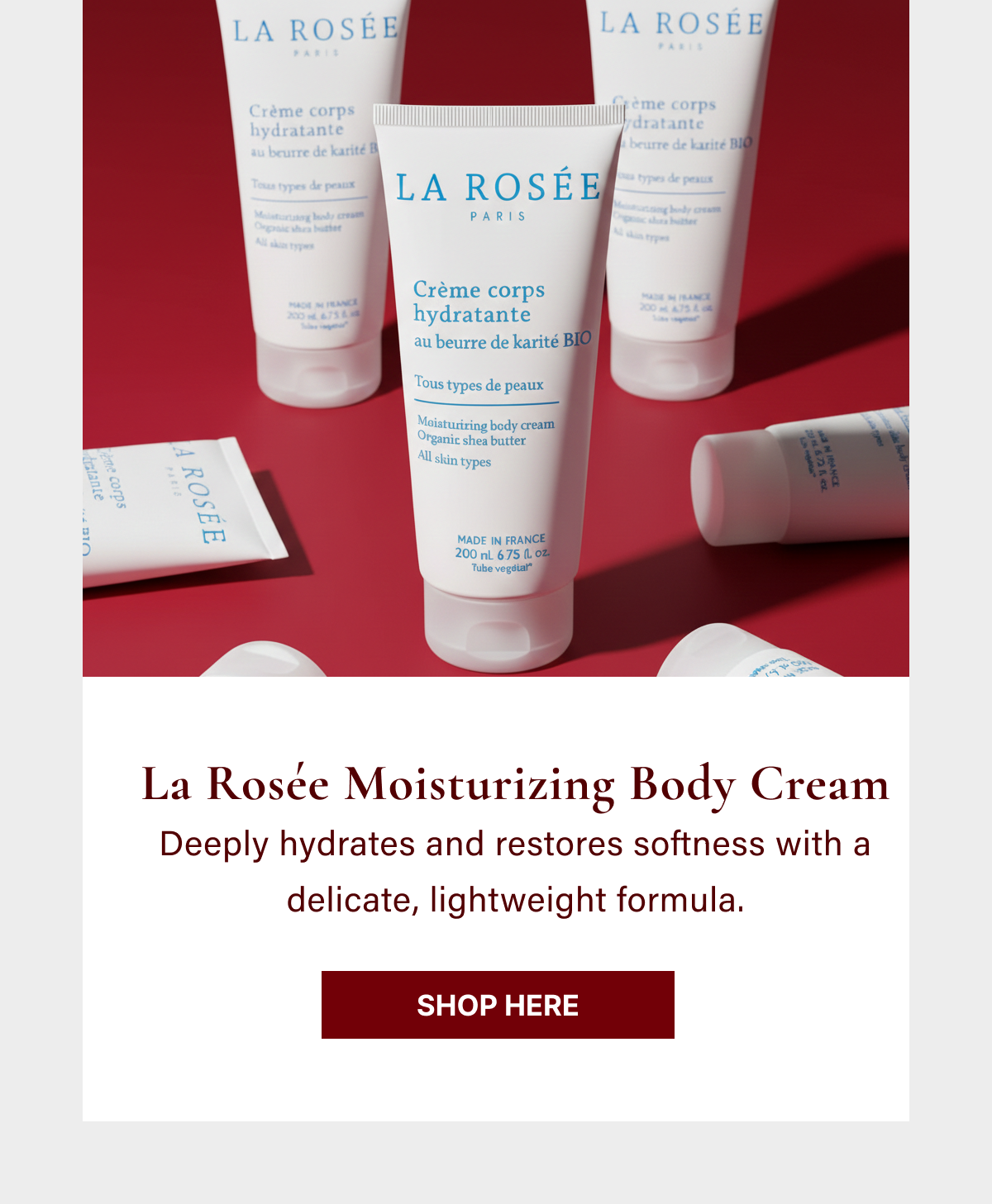 La Rosée Moisturizing Body Cream