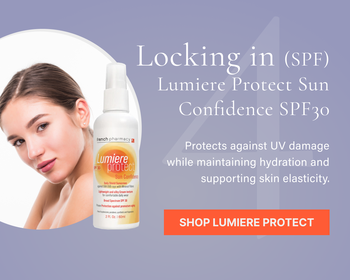 4. Locking in (SPF) – Lumiere Protect Sun Confidence Youth Boost SPF30