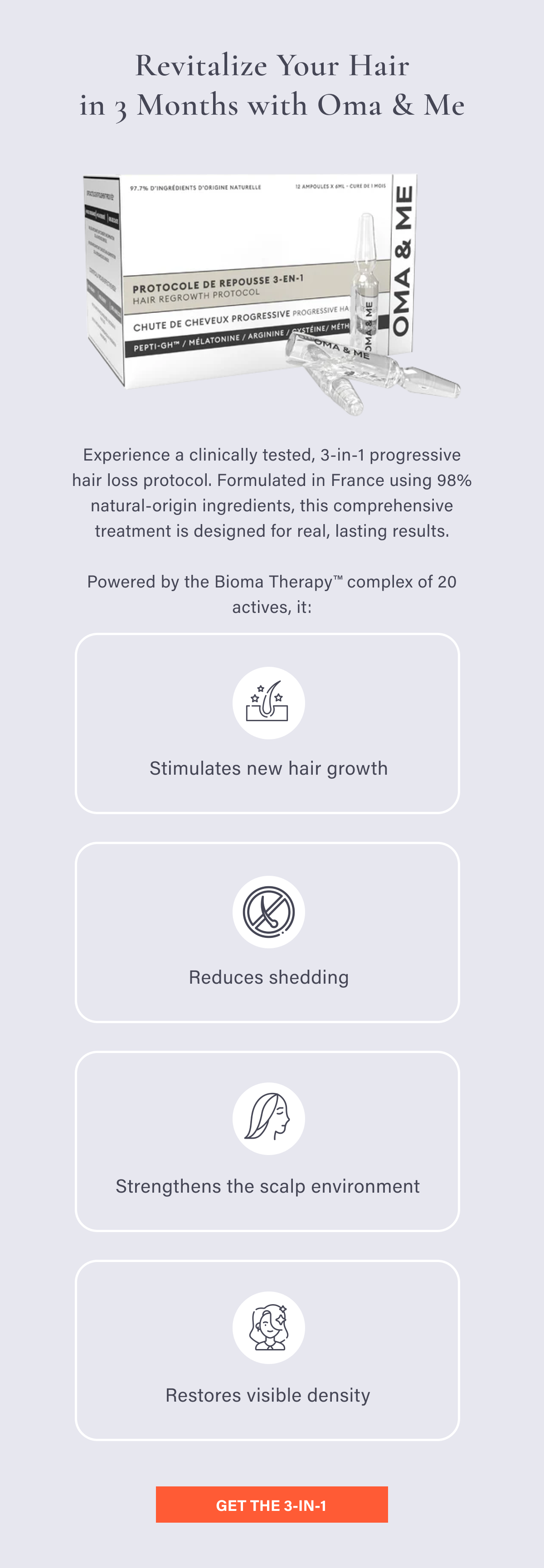 Oma & Me Progressive 3-in-1 Hair Loss Protocol