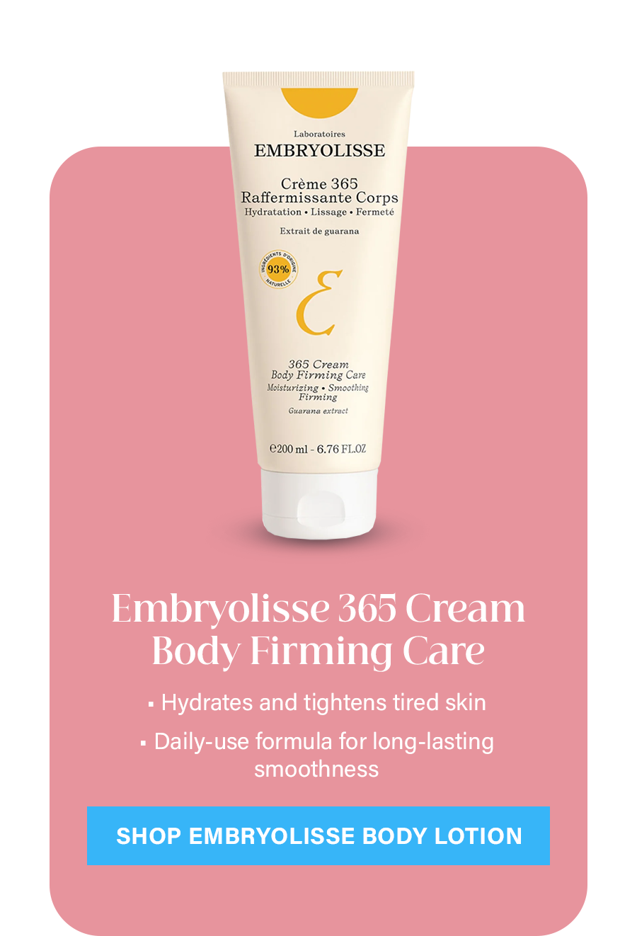 Embryolisse 365 Cream Body Firming Care