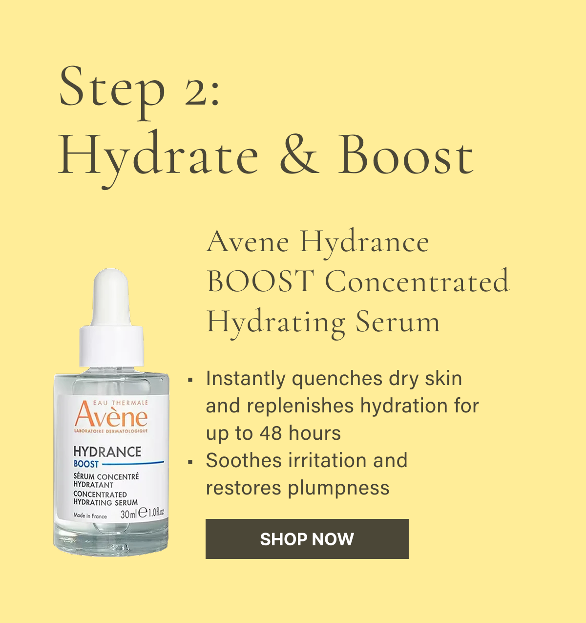 Step 2: Hydrate & Boost