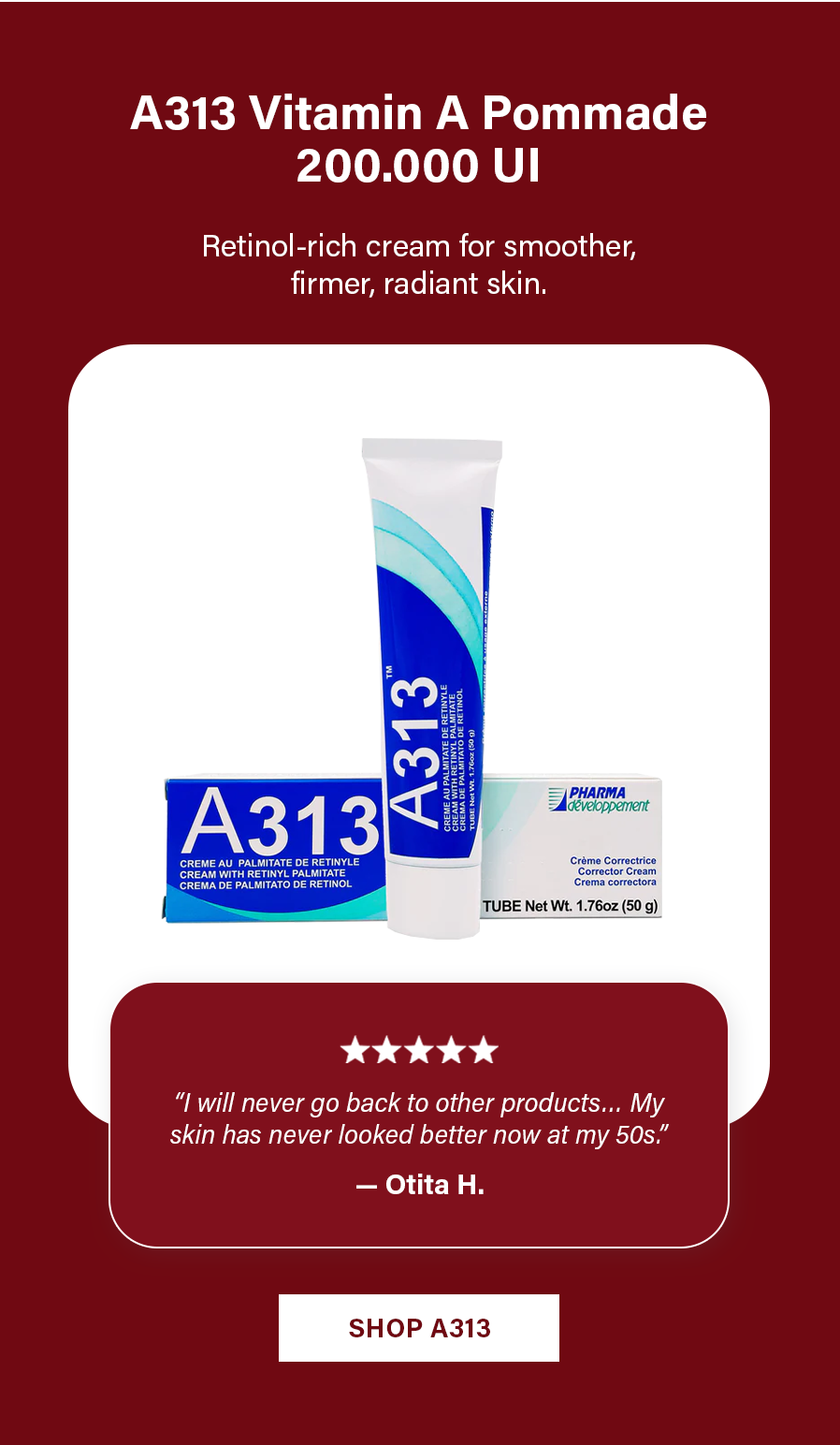 A313 Vitamin A Pommade 200.000 UI
