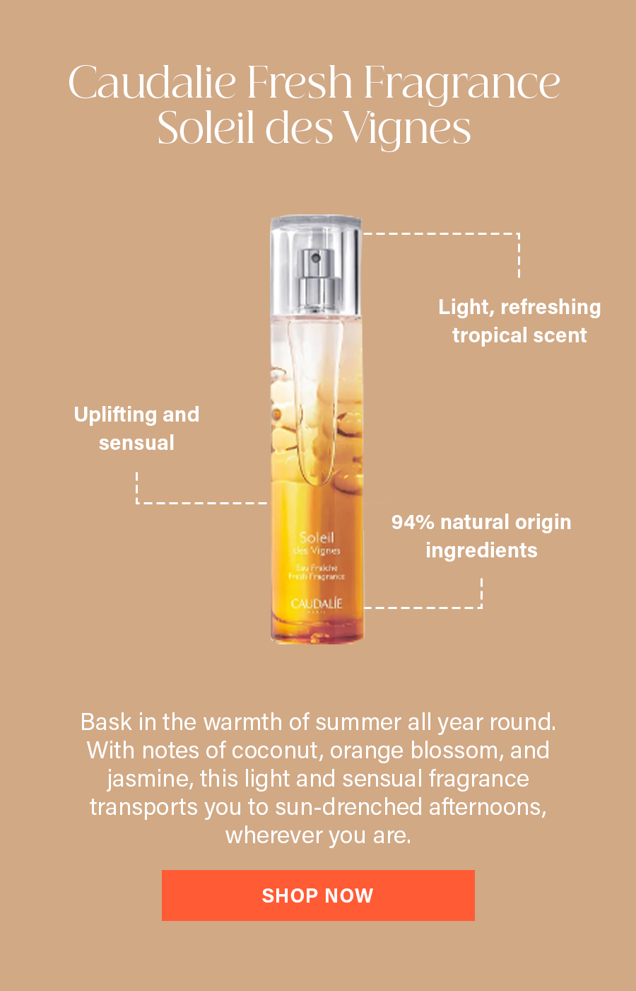 Caudalie Fresh Fragrance Soleil des Vignes