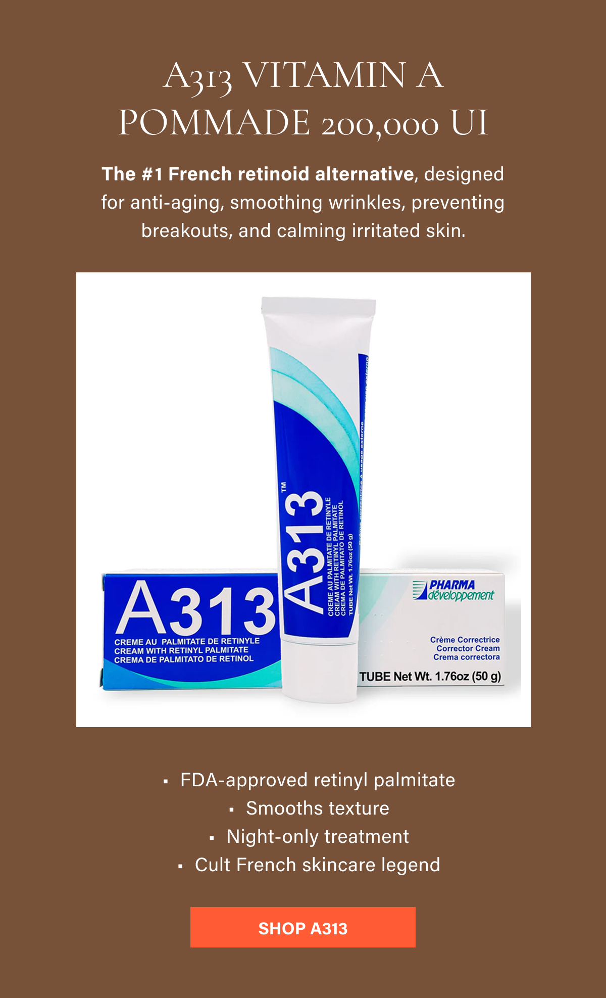 A313 Vitamin A Pommade 200,000 UI