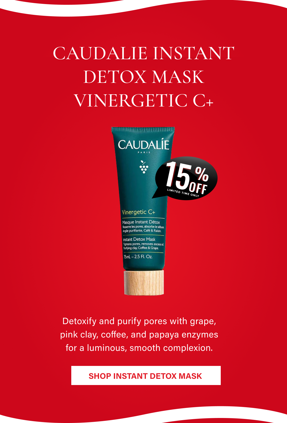 Caudalie Instant Detox Mask Vinergetic C+