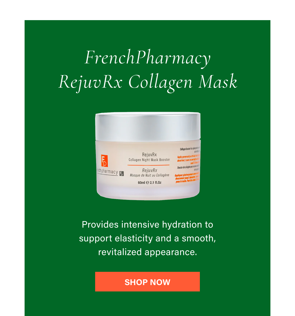 FrenchPharmacy RejuvRx Collagen Mask 