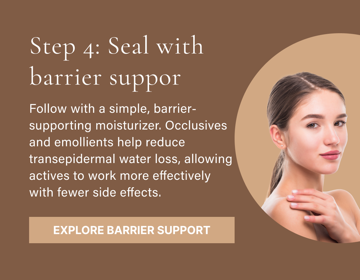 Step 4: Seal with barrier support