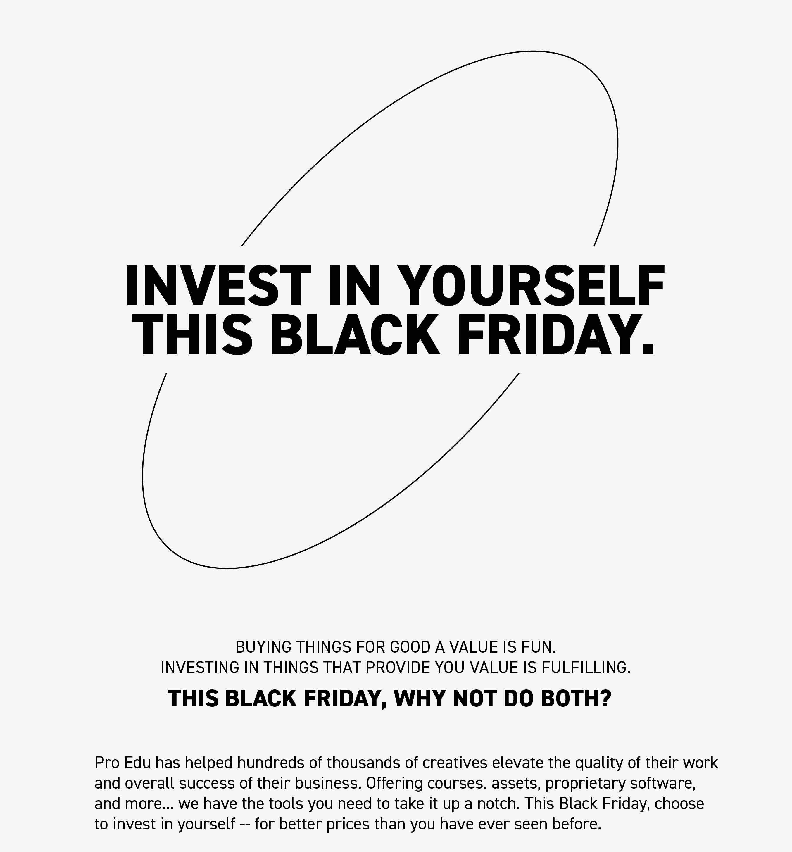 Invest in yourself this Black Friday
