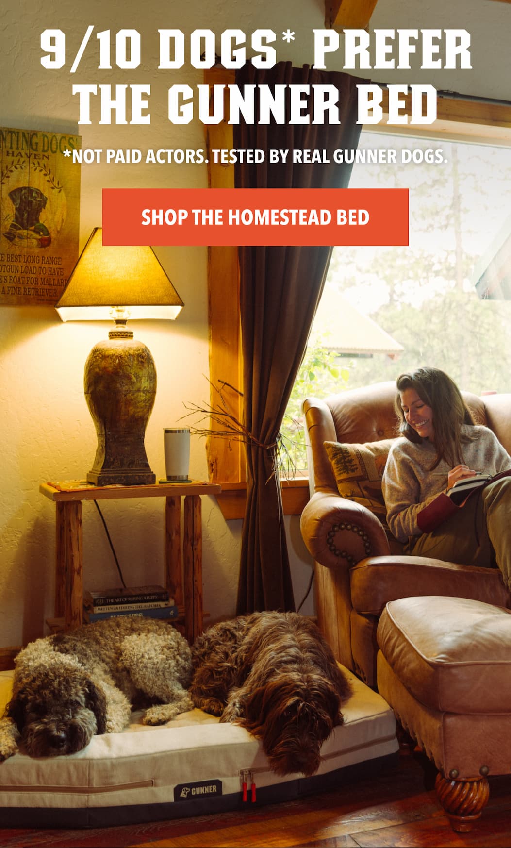 9/10 Dogs* Prefer the GUNNER Bed