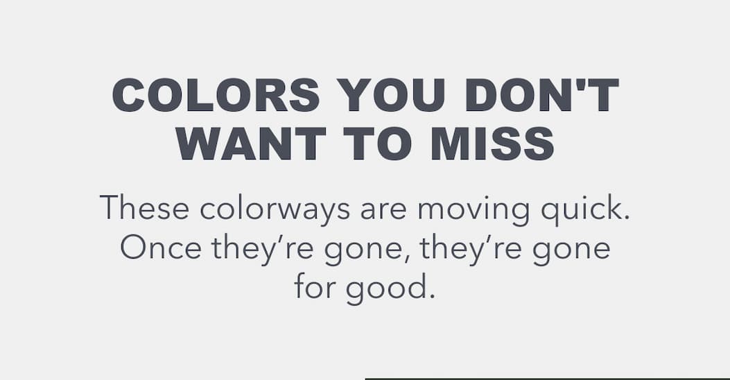 Colors You Don't Want To Miss