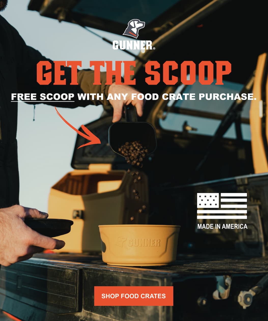 Buy any Food Crate, Get a Free Food Scoop