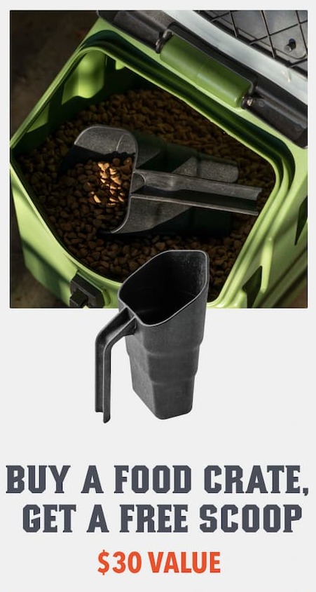 Get a Free Food Scoop with a GUNNER Food Crate