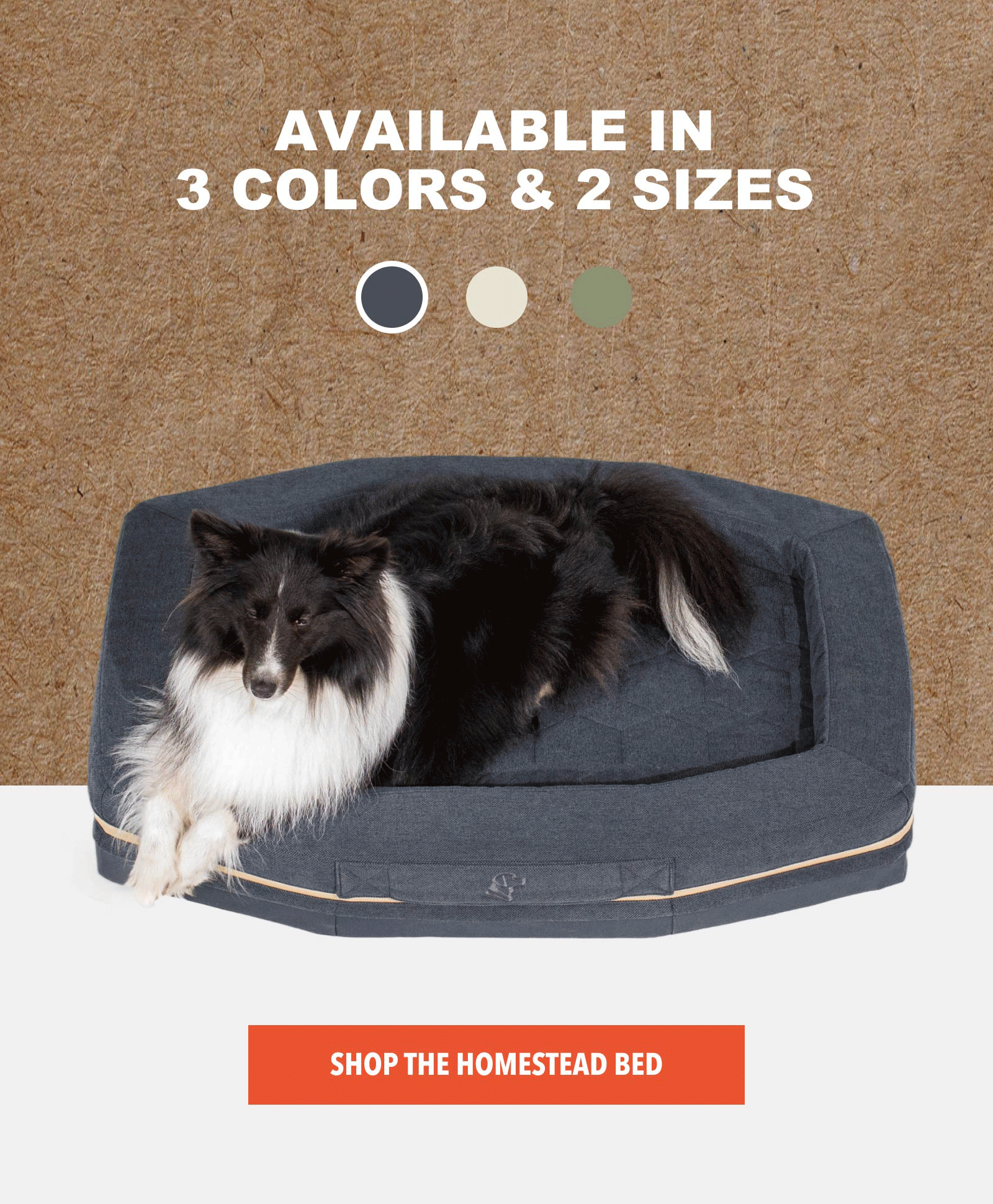 Available in 3 colors & 2 sizes