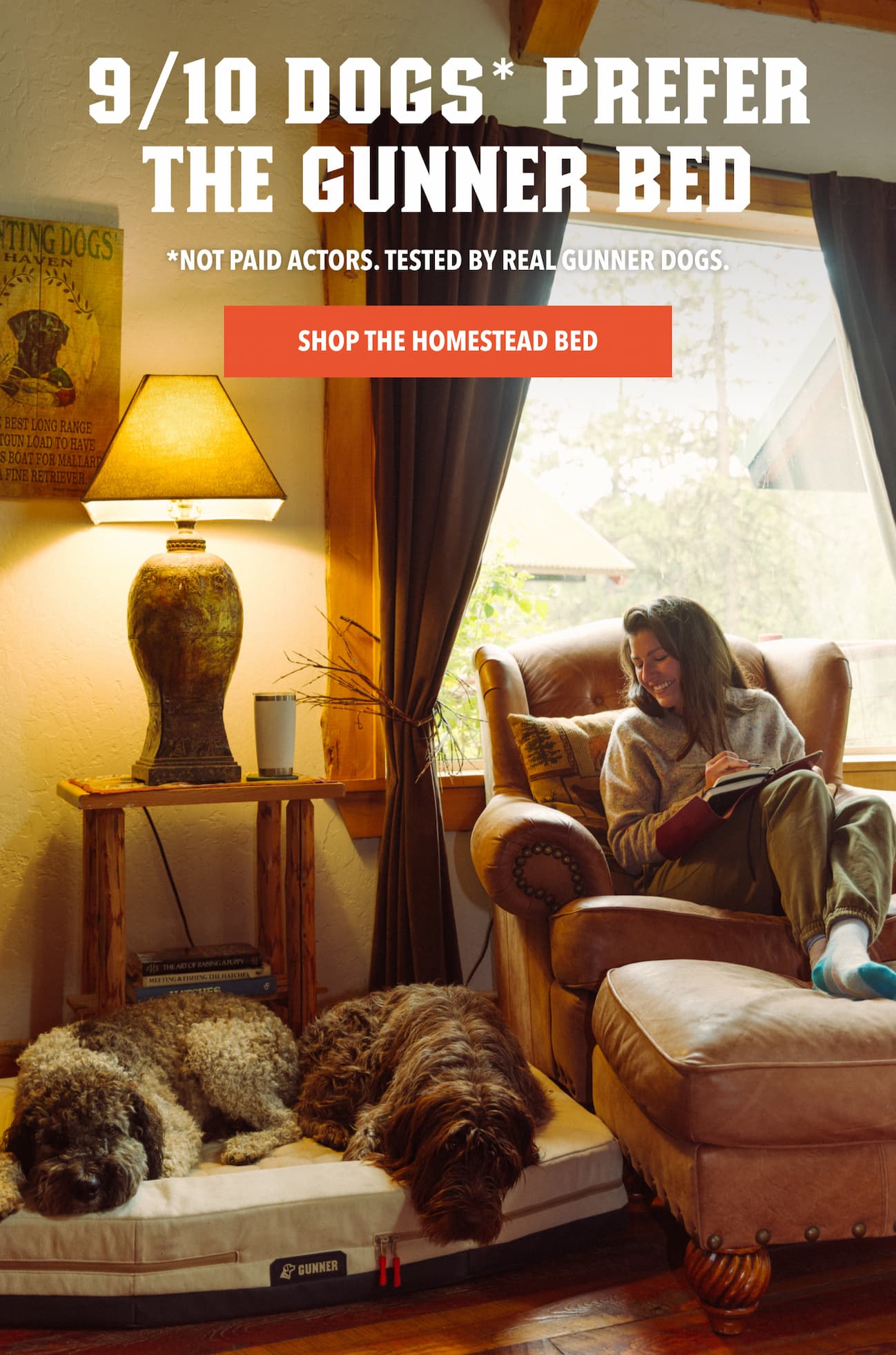 9/10 Dogs* Prefer the GUNNER Bed