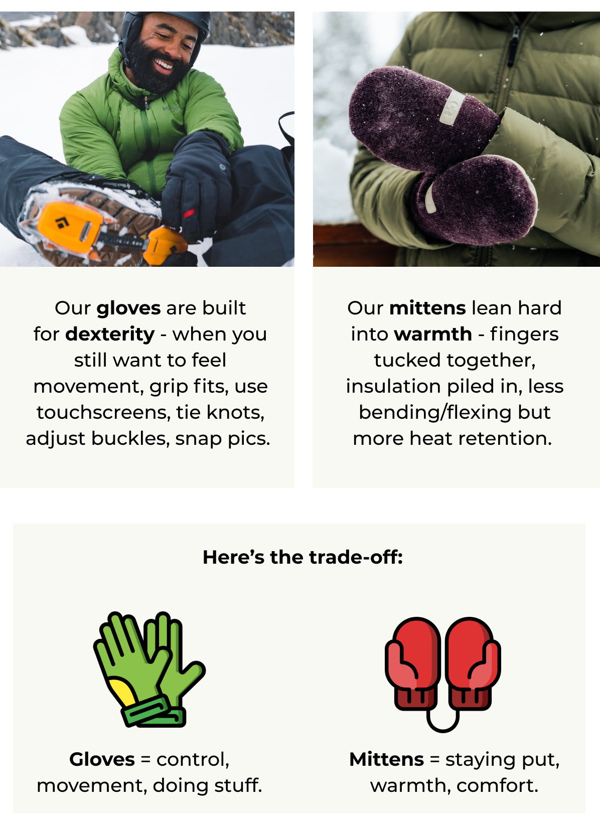 Here's the trade-off: