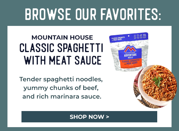 Mountain House Classic Spaghetti with Meat Sauce