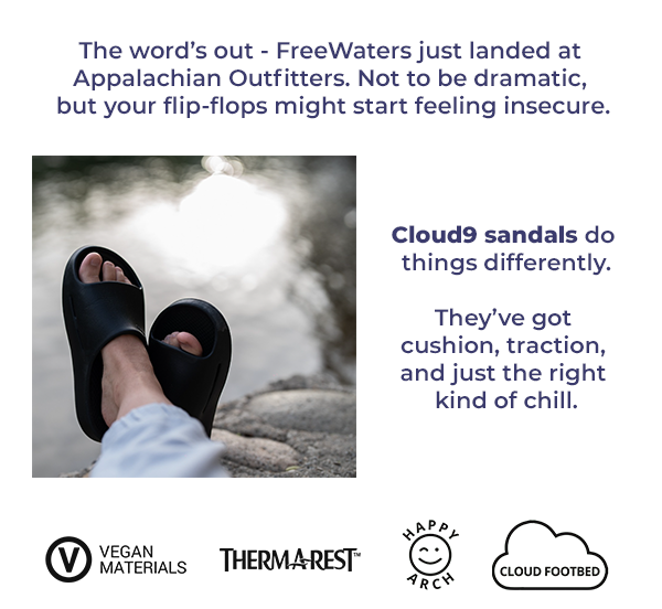 The word's out - FreeWaters just landed at Appalachian Outfitters.