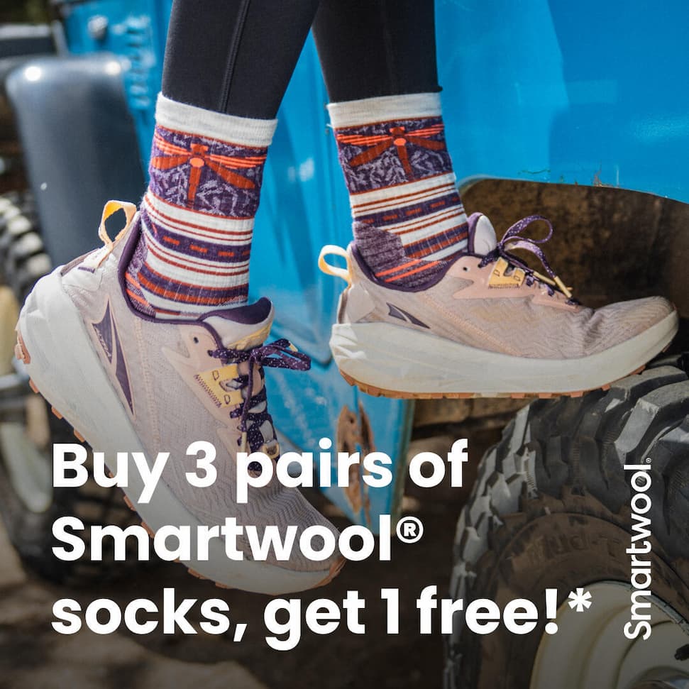 Buy 3 pairs of Smartwool socks, get 1 free!